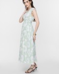 SIXDO V-Neck Woven Flared Dress